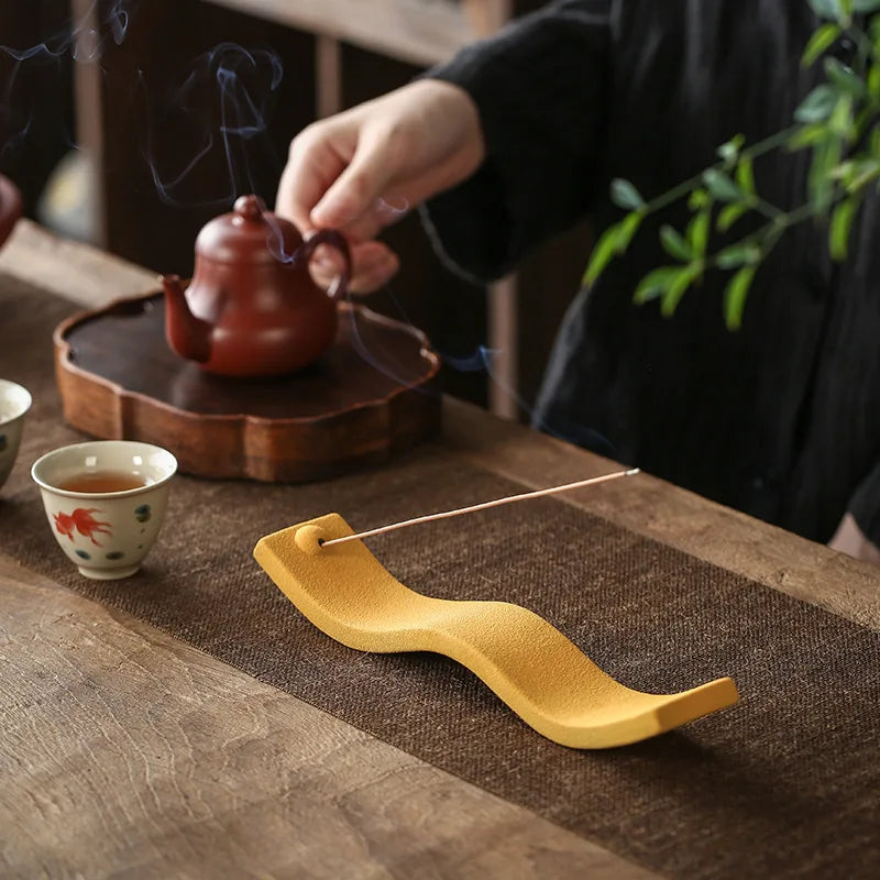 Ceramic Incense Holder - ZenWave-Blue-State of Style
