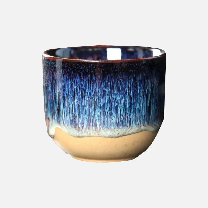 Ceramic Tea Cup - ColorSplash-Blue-State of Style