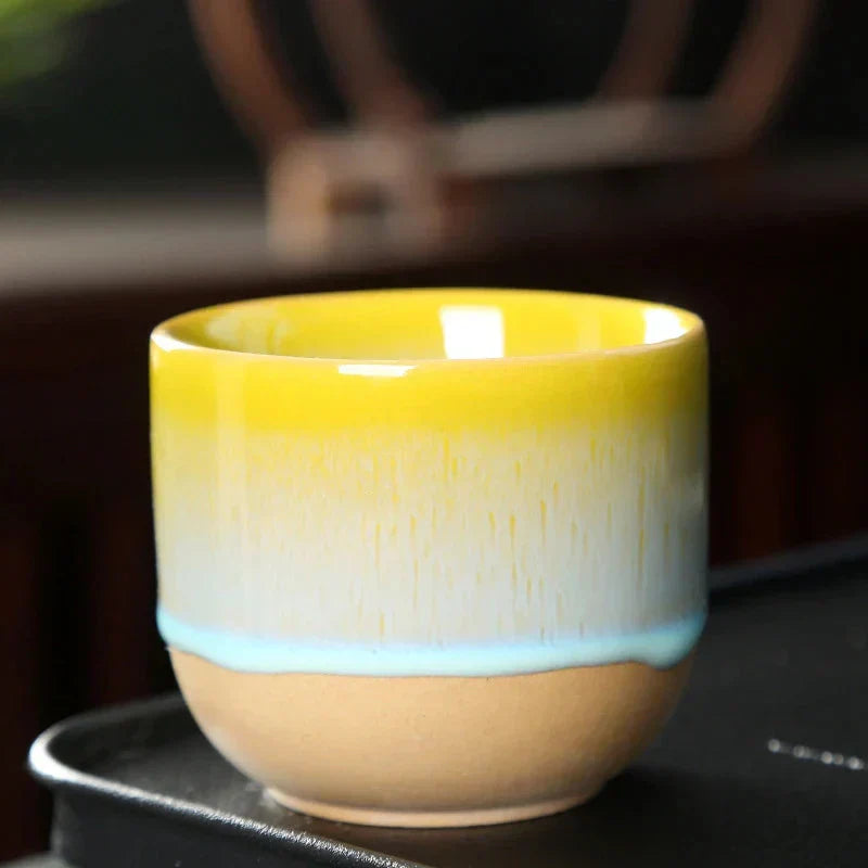 Ceramic Tea Cup - ColorSplash-Dark Blue-State of Style