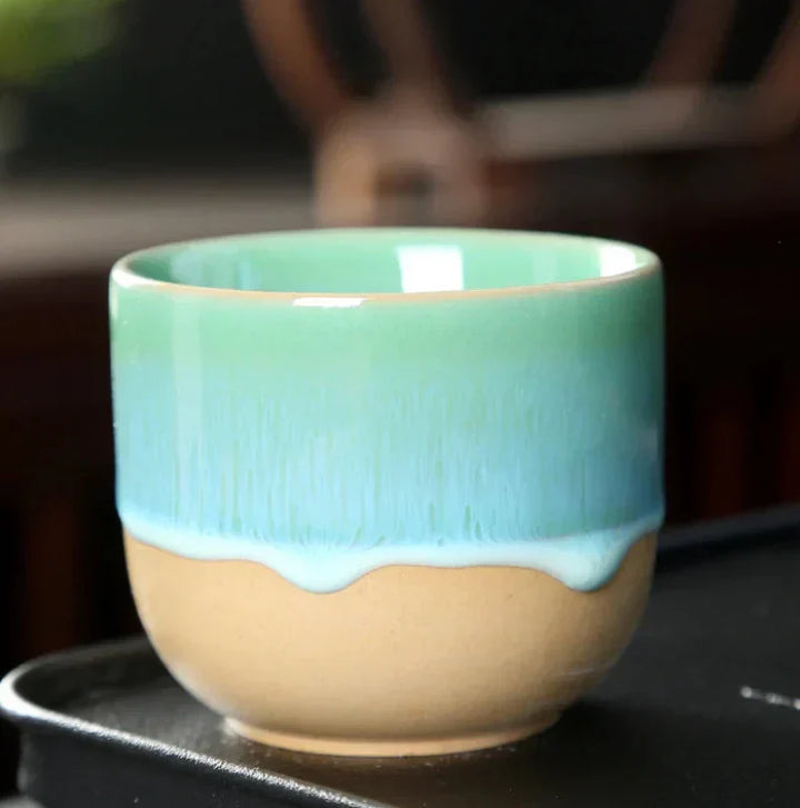 Ceramic Tea Cup - ColorSplash-Dark Blue-State of Style