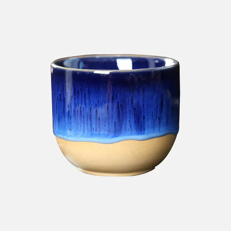 Ceramic Tea Cup - ColorSplash-Dark Blue-State of Style