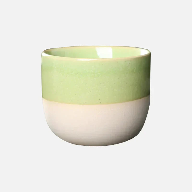 Ceramic Tea Cup - ColorSplash-Green-State of Style