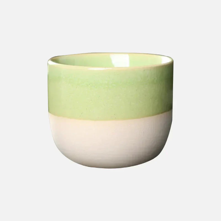 Ceramic Tea Cup - ColorSplash-Green-State of Style