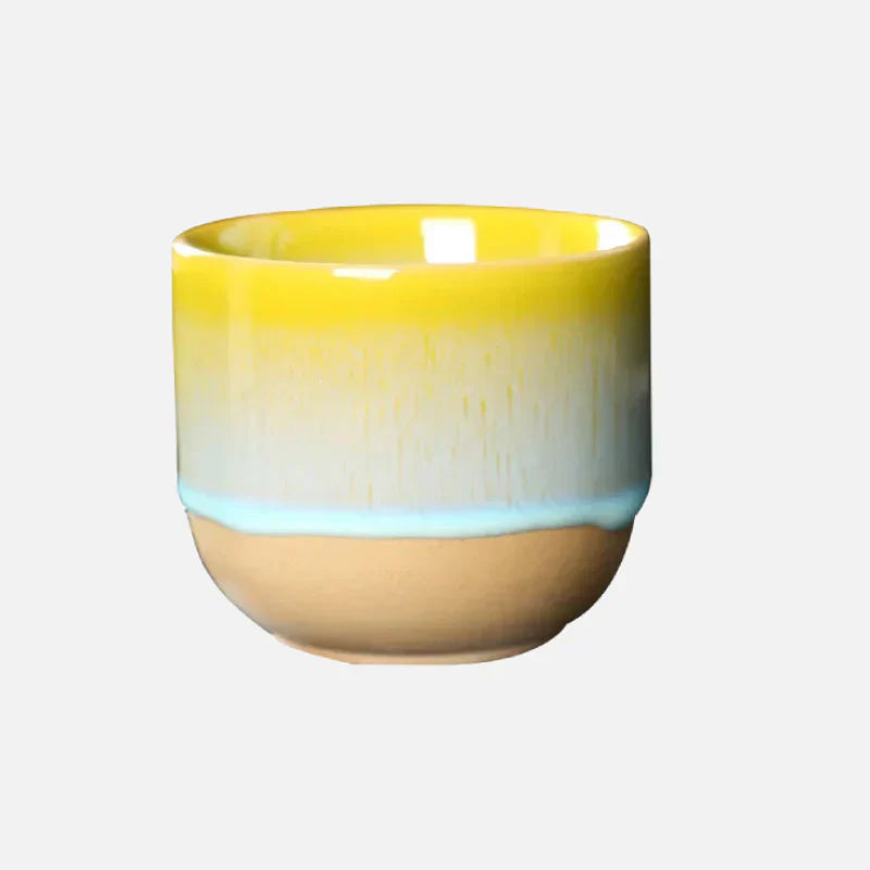 Ceramic Tea Cup - ColorSplash-Yellow-State of Style