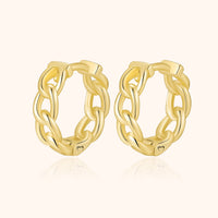Chain-Link Earrings - Noa-Gold-State of Style