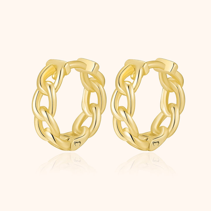 Chain-Link Earrings - Noa-Gold-State of Style