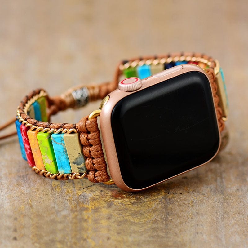 Chakra Apple Watch Strap - Elirion-Gold-State of Style