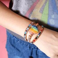Chakra Heart Wrap Bracelet - Liora-State of Style