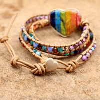 Chakra Heart Wrap Bracelet - Liora-State of Style