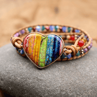 Chakra Heart Wrap Bracelet - Liora-State of Style