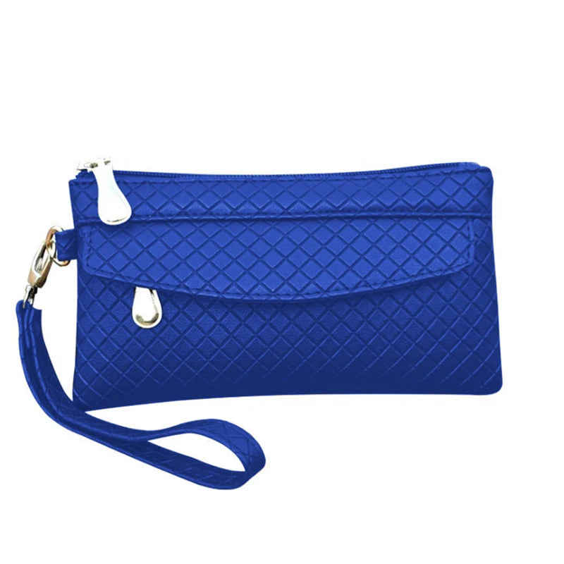 Charme PU Leather Wallet – Stylish & Functional for Modern Women-Blue-State of Style