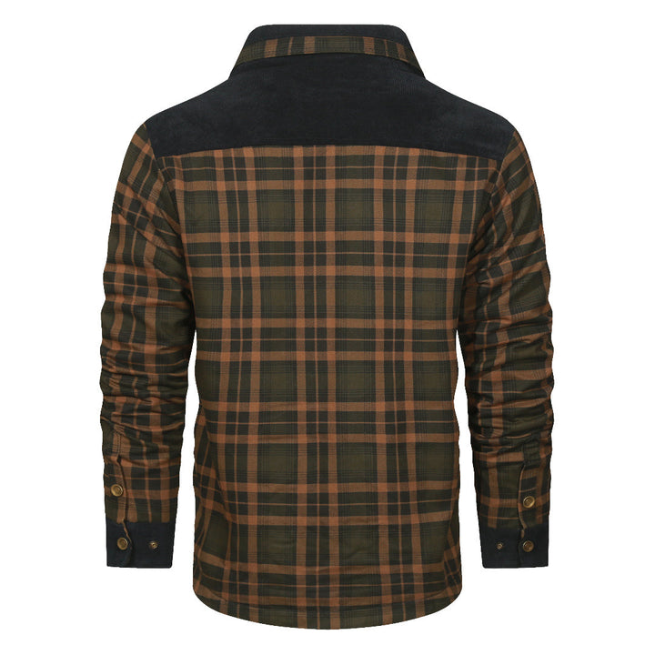 Checked Shirt Jacket - Heritagewear-Sand Coloured Camouflage-S-State of Style
