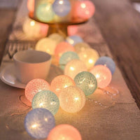 Cheerful Cotton Light-Up Ball Sling - LumiBall-Candy-150 cm - 10 lamps-USB-State of Style