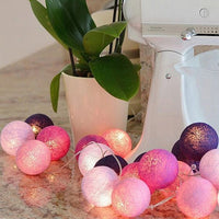 Cheerful Cotton Light-Up Ball Sling - LumiBall-Lavender-150 cm - 10 lamps-USB-State of Style