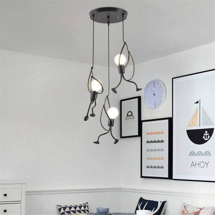 Cheerful Pop Wall Lamp - RetroGlow-3 Lamps in a Circle-State of Style