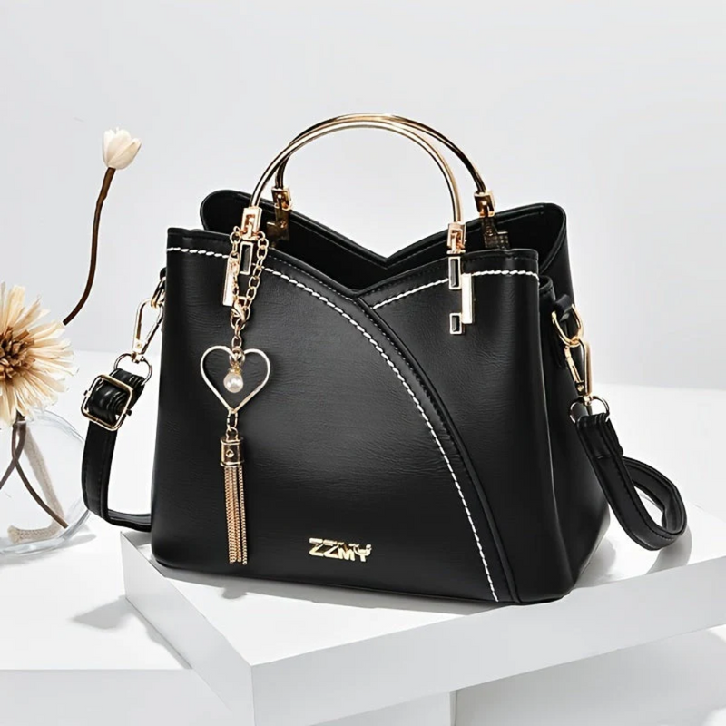 Chic Ladies Handbag - LuxeGrace-Black-1-State of Style