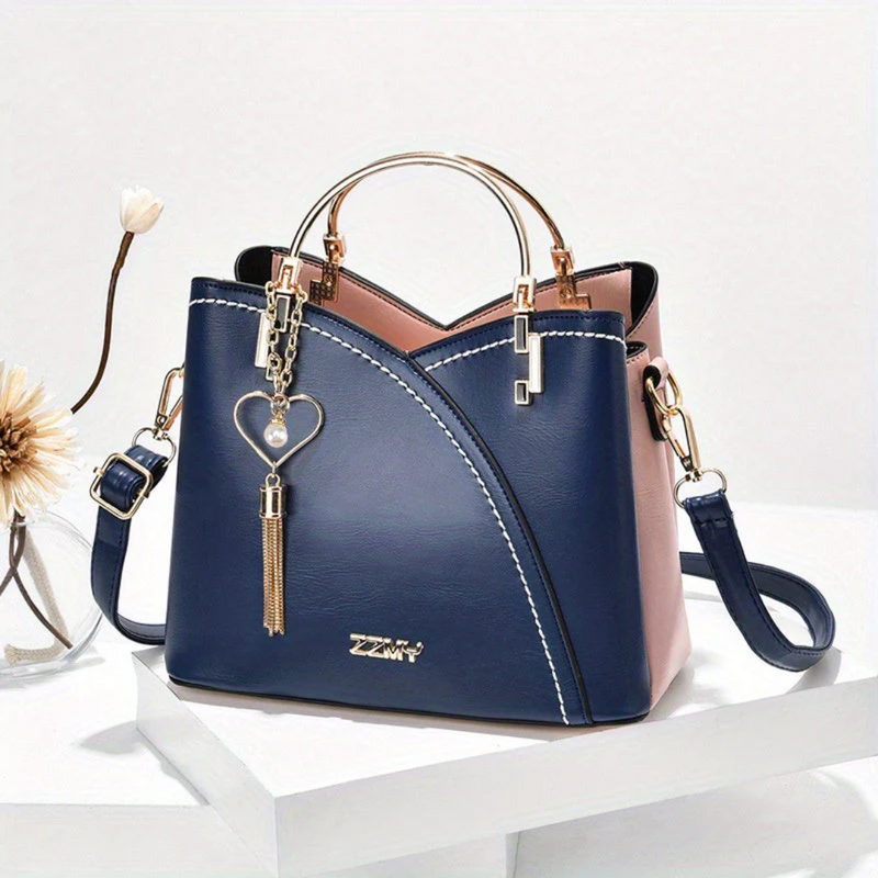 Chic Ladies Handbag - LuxeGrace-Deep Blue-State of Style
