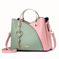 Chic Ladies Handbag - LuxeGrace-Pink-Green-State of Style
