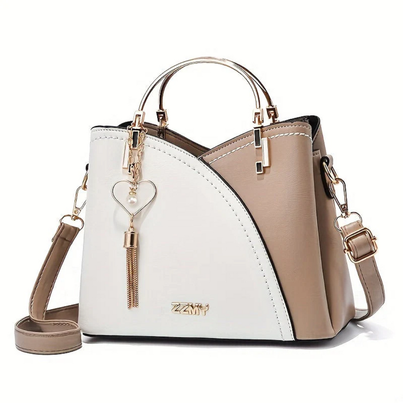 Chic Ladies Handbag - LuxeGrace-White-State of Style