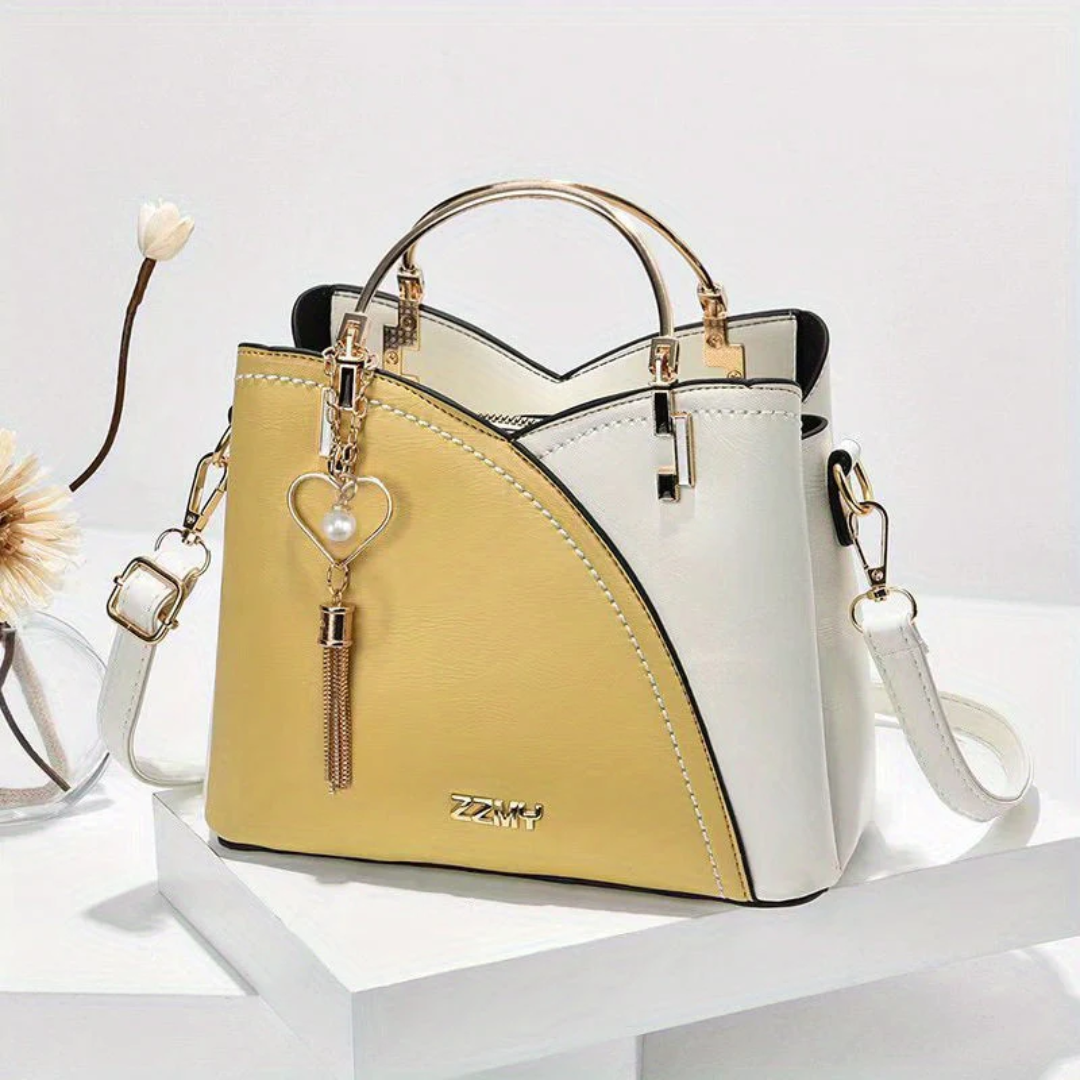 Chic Ladies Handbag - LuxeGrace-Yellow-State of Style