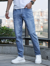 Chic Men's Streetwear Stretch Trousers - Milan-S-Light Blue-State of Style