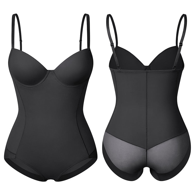 Chic Slimming Shapewear Bodysuit - Élise-Beige-S-State of Style