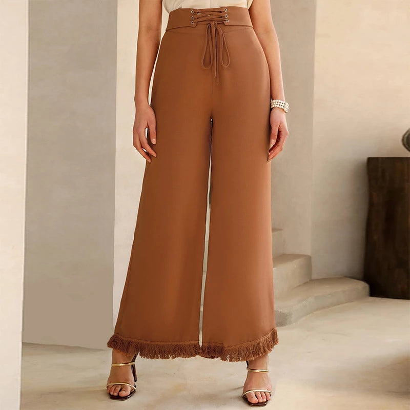 Chic Trousers for Women | Elegant, Stylish & Comfortable-Brown-S-State of Style