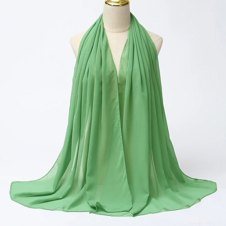 Chiffon Hijab Scarf – Leilani-Green-State of Style