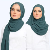 Chiffon Hijab Scarf – Leilani-Light blue-State of Style