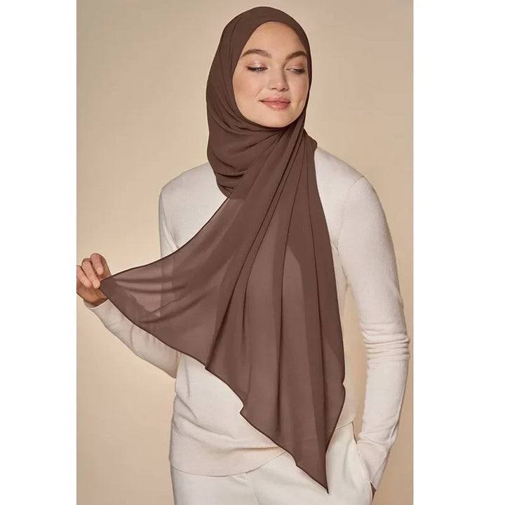 Chiffon Hijab Scarf – Leilani-Light blue-State of Style