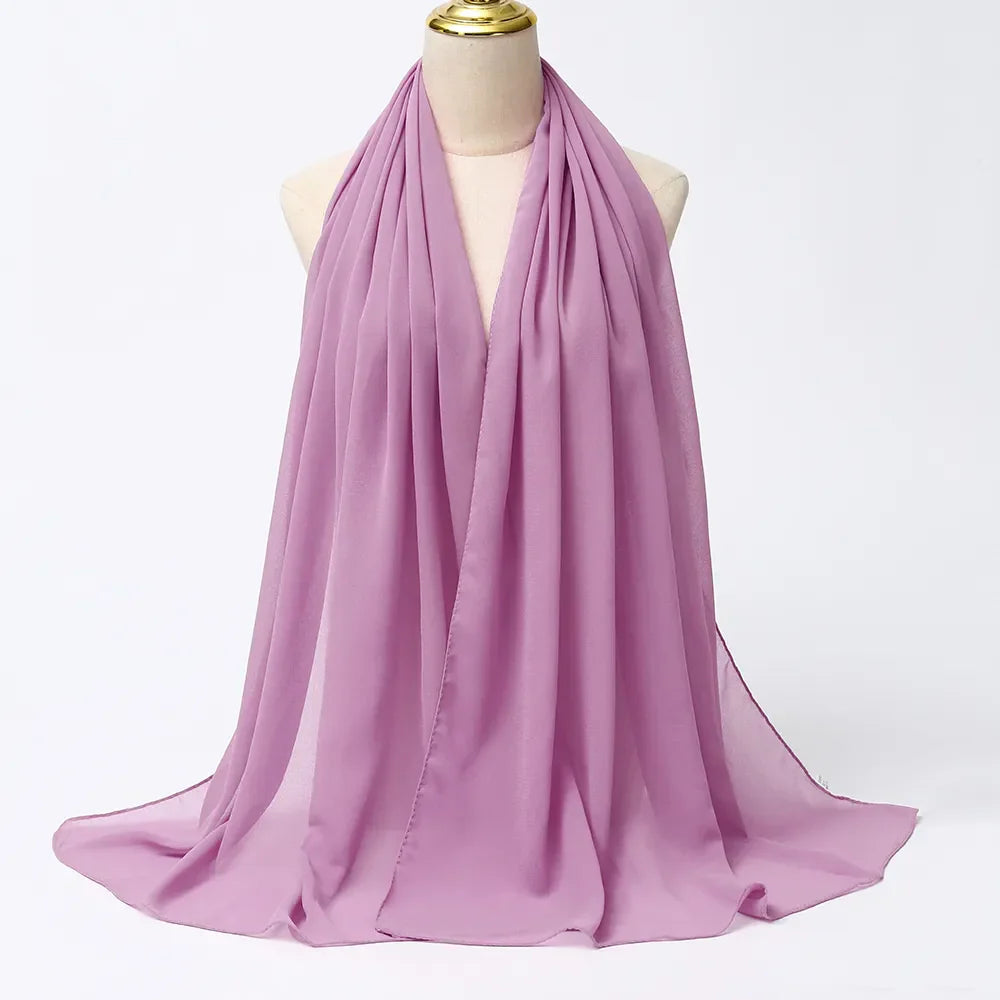Chiffon Hijab Scarf – Leilani-Purple-State of Style