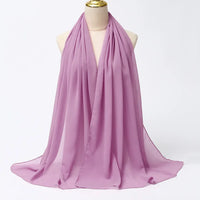 Chiffon Hijab Scarf – Leilani-Purple-State of Style