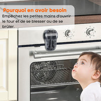 Child Oven Lock - OvenGuard-Black / 2 Pieces-State of Style