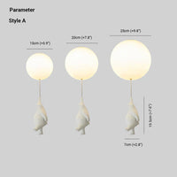Children's Ceiling Lamp with Bear and Balloon - CloudBear-15 cm-A-Warm White-State of Style
