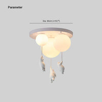 Children's Ceiling Lamp with Bear and Balloon - CloudBear-15 cm-A-Warm White-State of Style