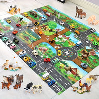 Children's Play Mat with Farm and Traffic Theme - DuoPlay-State of Style