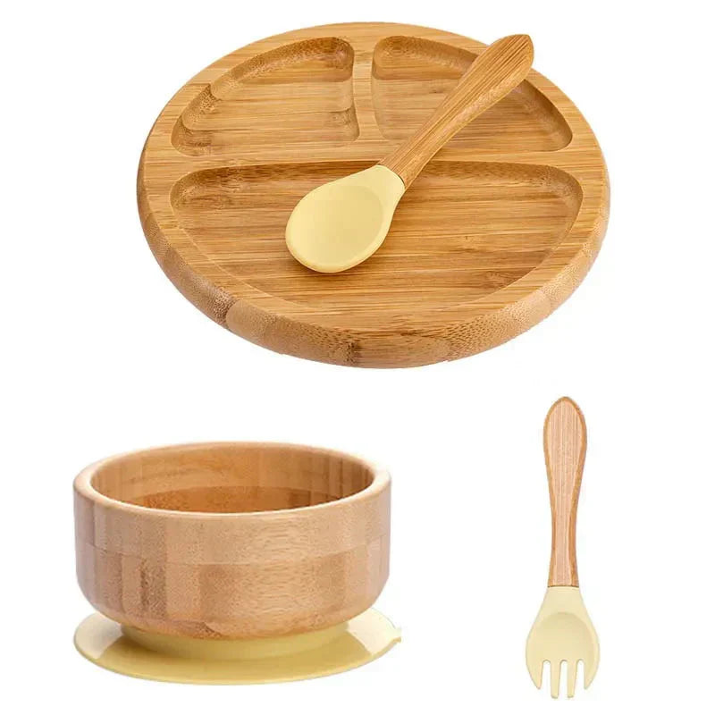 Children's Tableware Set with Suction Cup - EcoFeast-Lamb White-State of Style