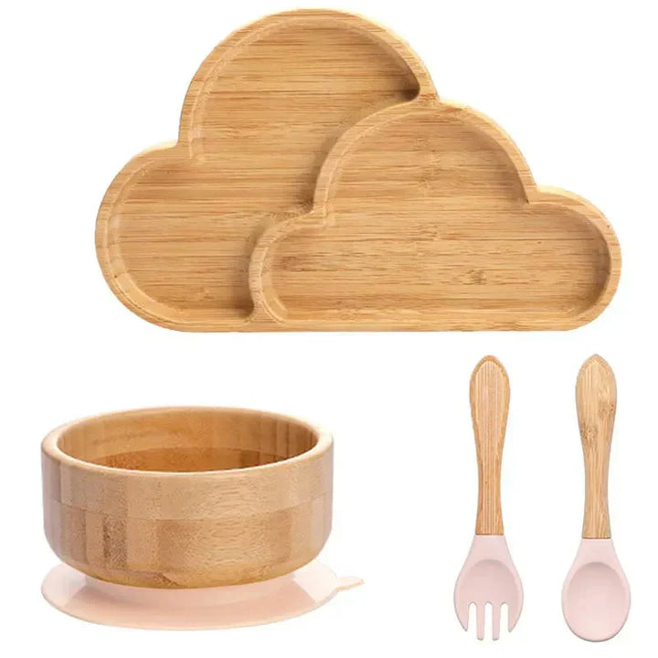 Children's Tableware Set with Suction Cup - EcoFeast-Lamb White-State of Style