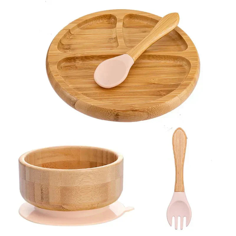 Children's Tableware Set with Suction Cup - EcoFeast-Lamb White-State of Style
