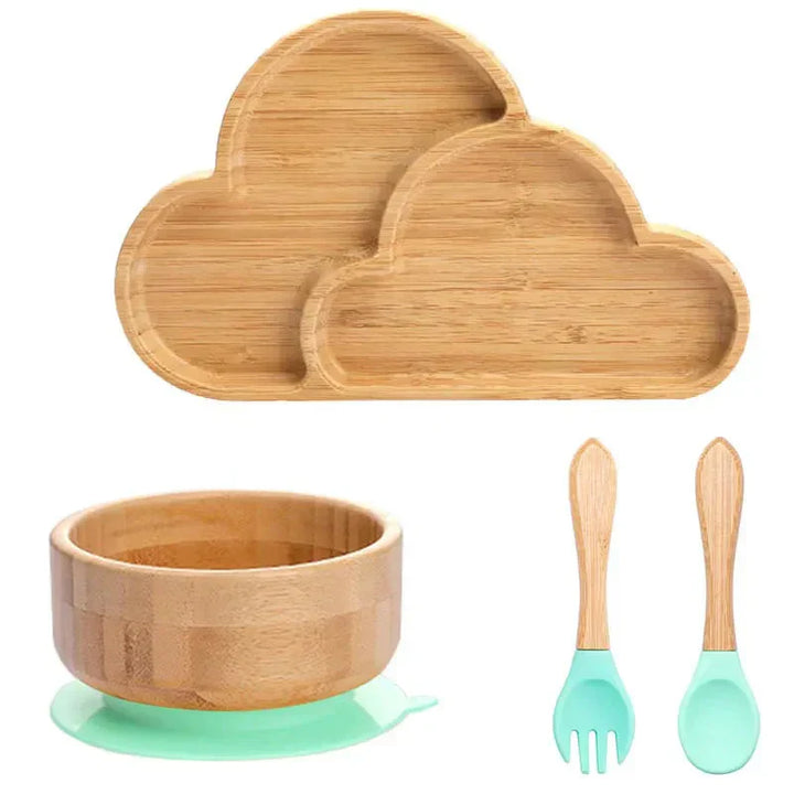 Children's Tableware Set with Suction Cup - EcoFeast-Lamb White-State of Style