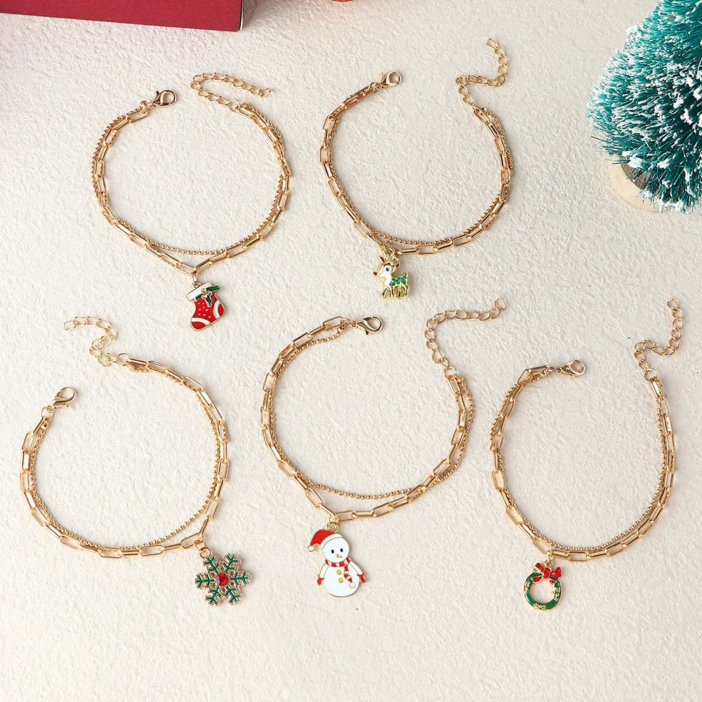 Christmas Charm Bracelet | Festive and Fun Design-SNOWFLAKE-State of Style