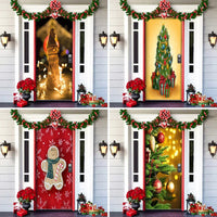 Christmas Door Decoration - MerryDoor-Style 1-91×203 cm-State of Style