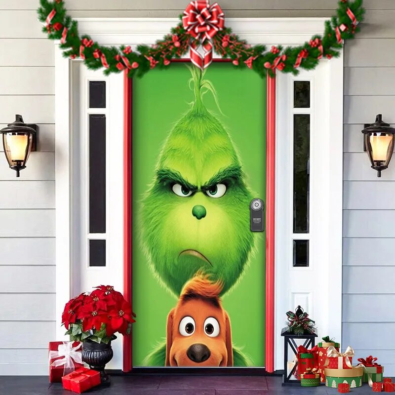 Christmas Door Decoration - MerryDoor-Style 5-91×203 cm-State of Style