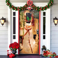 Christmas Door Decoration - MerryDoor-Style 6-91×203 cm-State of Style