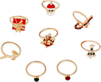 Christmas Ring Set | 8 Pieces-State of Style