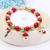 CHRISTMAS SANTA BEAD BRACELET-State of Style