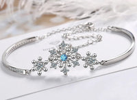 Christmas Snowflake Cubic Zirconia Bracelet-State of Style