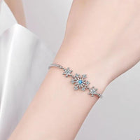 Christmas Snowflake Cubic Zirconia Bracelet-State of Style