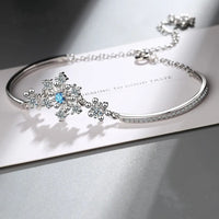 Christmas Snowflake Cubic Zirconia Bracelet-State of Style