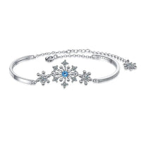 Christmas Snowflake Cubic Zirconia Bracelet-State of Style